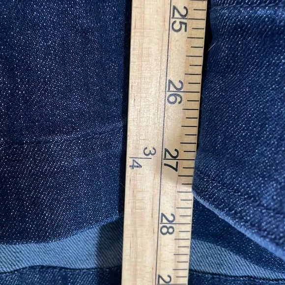 Universal Standard Denim Utility Jacket Indigo Blue Women Sz XL Heavy Duty - Picture 12 of 12